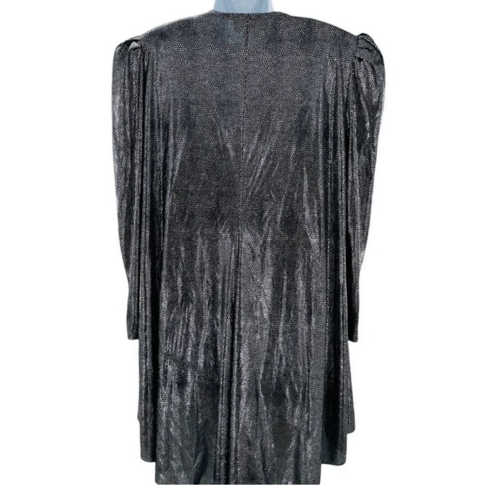 Vintage Silver Disco Blouse Bazer - Picture 2 of 8